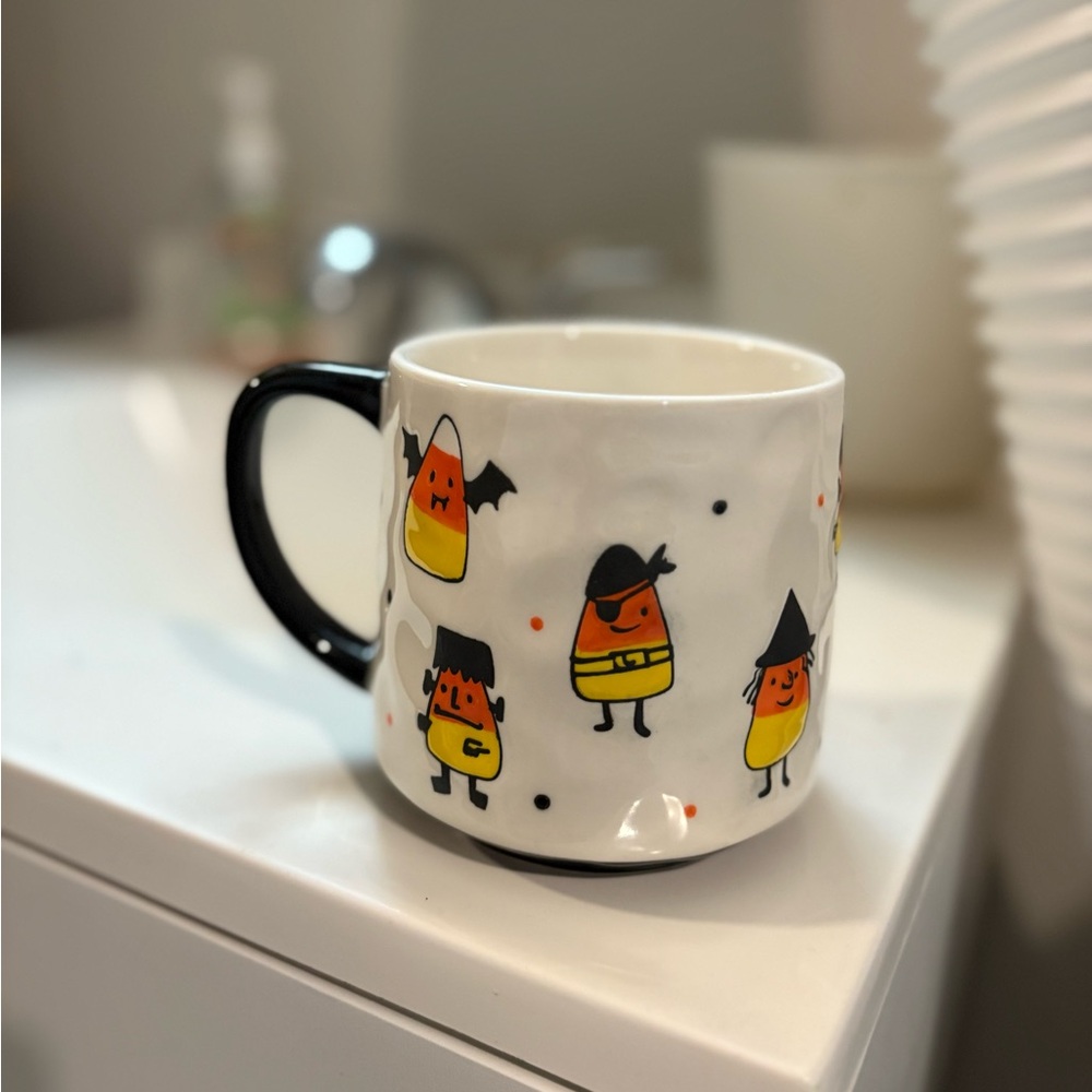 NWT Halloween Candy Corn Mug